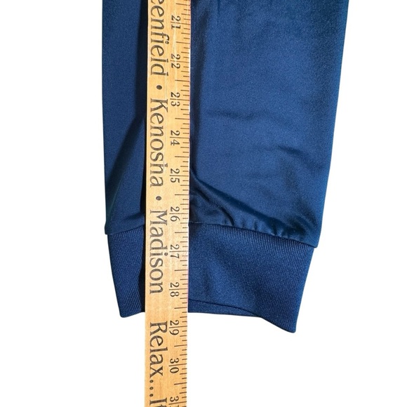 Adidas Youth L 14/16 Navy Blue White 3-Stripes Track Pants Regular Fit Athletic - Picture 11 of 11